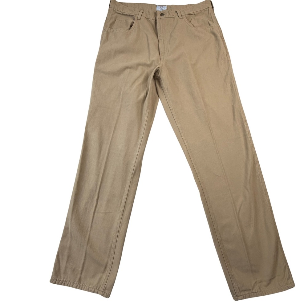 Tyndale FR Flame Resistant Work Pants Mens 38x36 Khaki Tan Arc Rated Made in USA